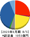 サンワテクノス 貸借対照表 2023年6月期