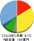 ヨシックスホールディングス 貸借対照表 2024年3月期