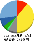 エイジス 貸借対照表 2021年3月期 エイジス 貸借対照表 2021年3月期