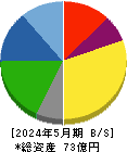 川崎地質 貸借対照表 2024年5月期