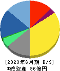 テクノスジャパン 貸借対照表 2023年6月期