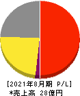 チームスピリット 損益計算書 2021年8月期