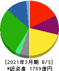 ＴＯＫＡＩホールディングス 貸借対照表 2021年3月期