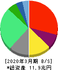 東京電力ホールディングス 貸借対照表 2020年3月期