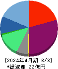 シャノン 貸借対照表 2024年4月期