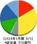 藤倉化成 貸借対照表 2024年3月期