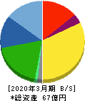 カイノス 貸借対照表 2020年3月期