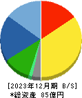 パシフィックシステム 貸借対照表 2023年12月期