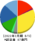 パシフィックシステム 貸借対照表 2022年3月期