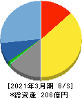 エヌアイデイ 貸借対照表 2021年3月期