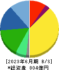 日本ピラー工業 貸借対照表 2023年6月期