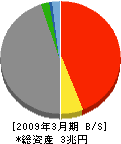 日本興亜損害保険 貸借対照表 2009年3月期