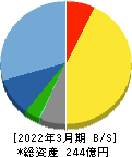 エイジス 貸借対照表 2022年3月期