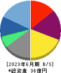 フーバーブレイン 貸借対照表 2023年6月期