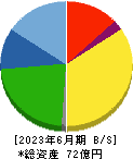 東葛ホールディングス 貸借対照表 2023年6月期