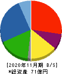 川口化学工業 貸借対照表 2020年11月期