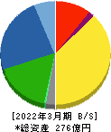 南海プライウッド 貸借対照表 2022年3月期