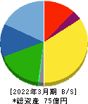 カイノス 貸借対照表 2022年3月期