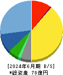 アイサンテクノロジー 貸借対照表 2024年6月期