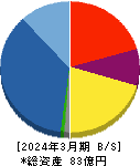 日本和装ホールディングス 貸借対照表 2024年3月期