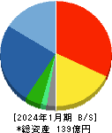 ラクーンホールディングス 貸借対照表 2024年1月期