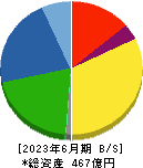 綜研化学 貸借対照表 2023年6月期