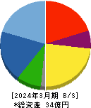 プラコー 貸借対照表 2024年3月期