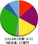 日本システムバンク 貸借対照表 2024年3月期