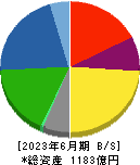 荒川化学工業 貸借対照表 2023年6月期