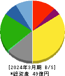 中日本興業 貸借対照表 2024年3月期