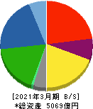 日本軽金属ホールディングス 貸借対照表 2021年3月期