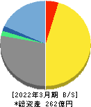 宮越ホールディングス 貸借対照表 2022年3月期