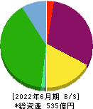ランドビジネス 貸借対照表 2022年6月期