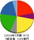 中越パルプ工業 貸借対照表 2024年3月期