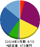 地主 貸借対照表 2024年3月期