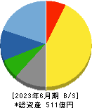 日本化学産業 貸借対照表 2023年6月期