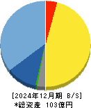 ザインエレクトロニクス 貸借対照表 2024年12月期 ザインエレクトロニクス 貸借対照表 2024年12月期