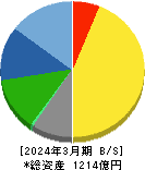 パイオラックス 貸借対照表 2024年3月期