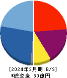 キッズウェル・バイオ 貸借対照表 2024年3月期