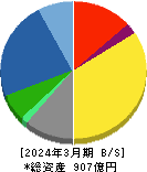 あすか製薬ホールディングス 貸借対照表 2024年3月期