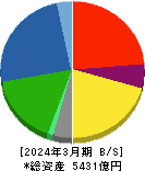 日本軽金属ホールディングス 貸借対照表 2024年3月期