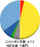 フィーチャ 貸借対照表 2023年6月期