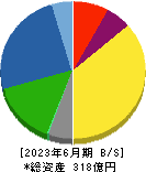 南海プライウッド 貸借対照表 2023年6月期