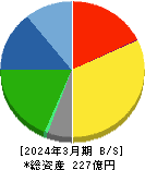 阪神内燃機工業 貸借対照表 2024年3月期
