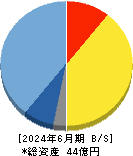 ジーダット 貸借対照表 2024年6月期