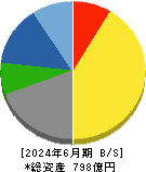 帝国繊維 貸借対照表 2024年6月期