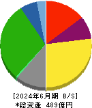 東洋埠頭 貸借対照表 2024年6月期