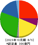 神島化学工業 貸借対照表 2023年10月期