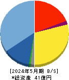 ニューテック 貸借対照表 2024年5月期