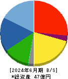 日本製麻 貸借対照表 2024年6月期